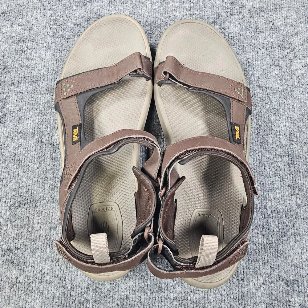 Teva Meacham Sandals Mens Size 13 Brown Hiking Water Shoes Adjustable 1110392